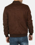 Gordania Faux Suede Leather Brown Jacket
